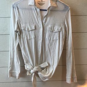 Ralph Lauren White button up blouse🌸